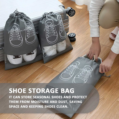 Shoe Bag - Transparent Window Portable Travel Dust-Proof Shoe Bags