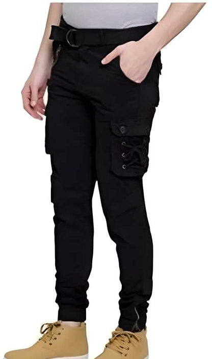 Cotton Solid Slim Fit mens Cargo