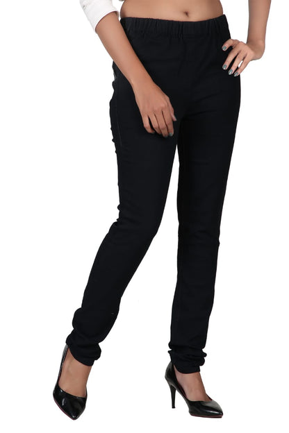 Women's Denim Lycra Solid Plus Size Jeggings